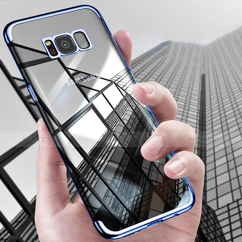 Coque Ultra Fine TPU Souple Transparente T17 pour Samsung Galaxy S8 Bleu Plus