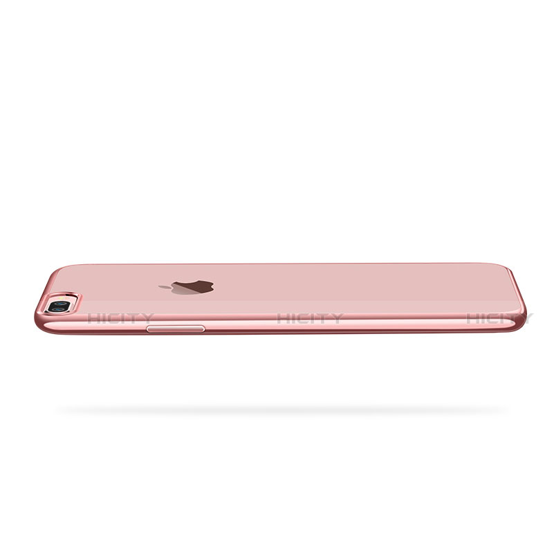 Coque Ultra Fine TPU Souple Transparente T18 pour Apple iPhone SE (2020) Or Rose Plus