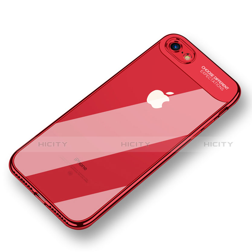 Coque Ultra Fine TPU Souple Transparente T18 pour Apple iPhone SE3 (2022) Rouge Plus