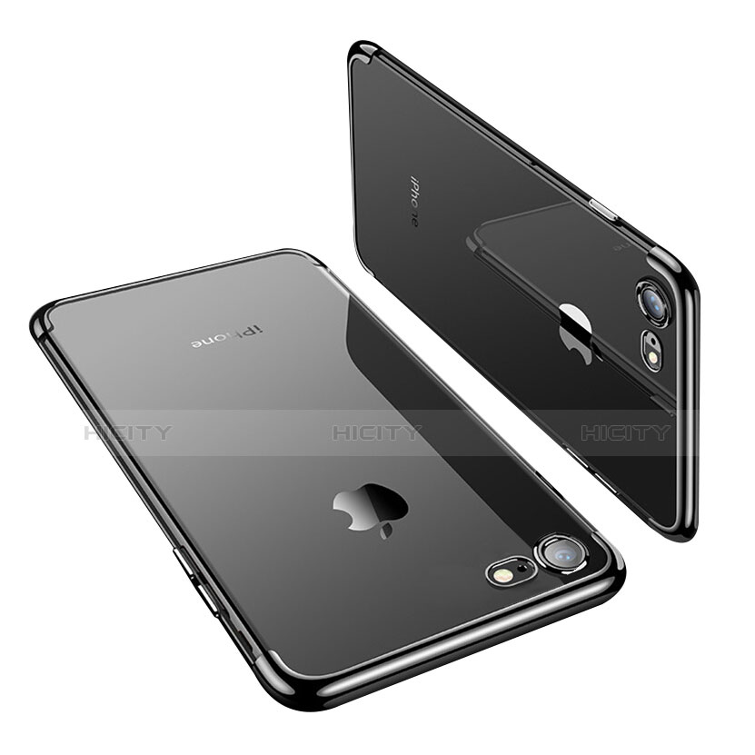 Coque Ultra Fine TPU Souple Transparente T19 pour Apple iPhone 8 Noir Plus