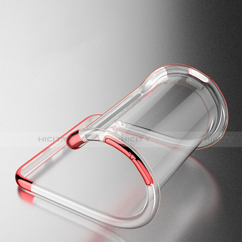 Coque Ultra Fine TPU Souple Transparente T19 pour Apple iPhone SE3 (2022) Rouge Plus