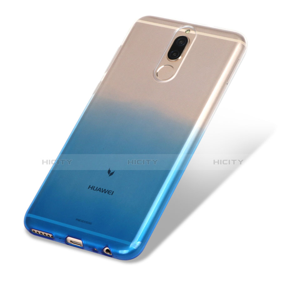 Coque Ultra Fine Transparente Souple Degrade G01 pour Huawei Mate 10 Lite Bleu Plus