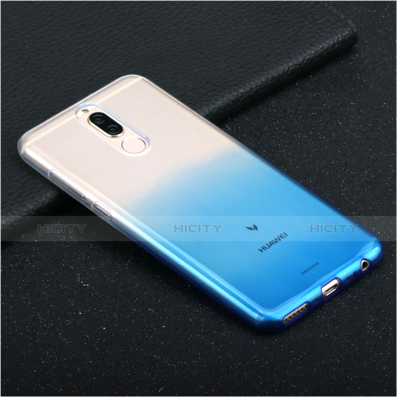 Coque Ultra Fine Transparente Souple Degrade G01 pour Huawei Mate 10 Lite Bleu Plus