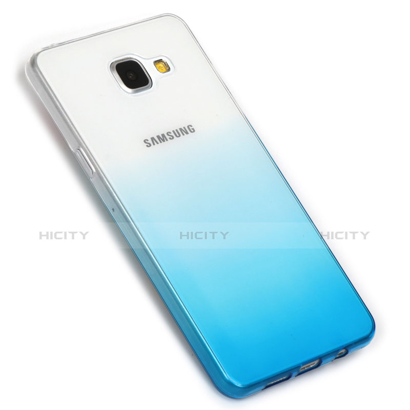 Coque Ultra Fine Transparente Souple Degrade G01 pour Samsung Galaxy A5 (2016) SM-A510F Bleu Plus