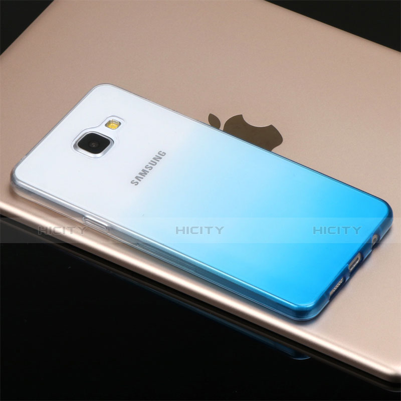 Coque Ultra Fine Transparente Souple Degrade G01 pour Samsung Galaxy A5 (2016) SM-A510F Bleu Plus