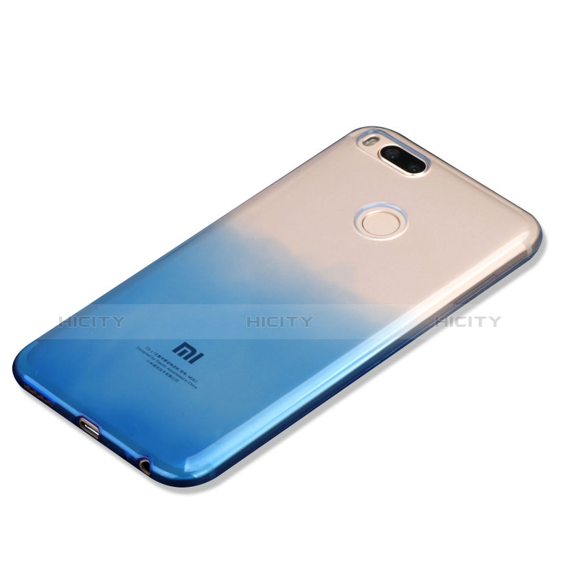 Coque Ultra Fine Transparente Souple Degrade G01 pour Xiaomi Mi 5X Bleu Plus