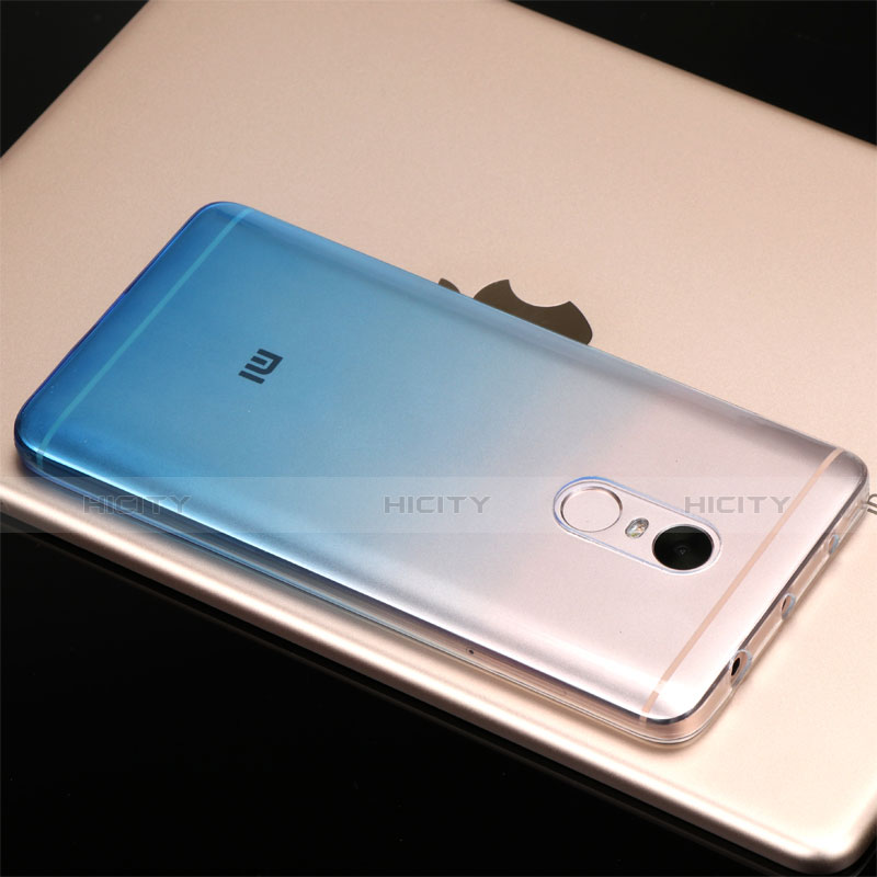 Coque Ultra Fine Transparente Souple Degrade G01 pour Xiaomi Redmi Note 4 Bleu Plus
