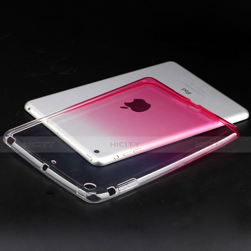 Coque Ultra Fine Transparente Souple Degrade pour Apple iPad Mini 2 Rose