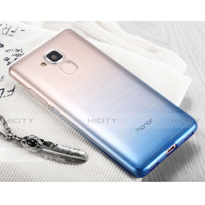 Coque Ultra Fine Transparente Souple Degrade pour Huawei GT3 Bleu Plus