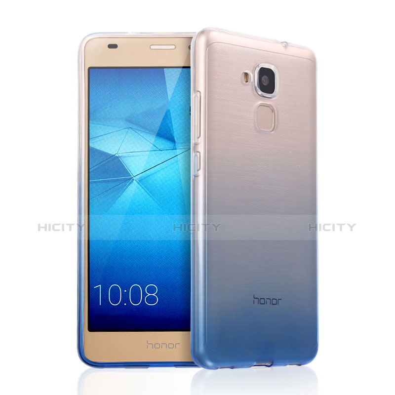 Coque Ultra Fine Transparente Souple Degrade pour Huawei Honor 7 Lite Bleu Plus