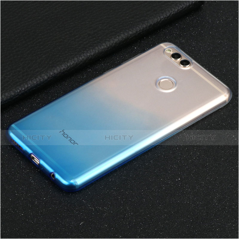 Coque Ultra Fine Transparente Souple Degrade pour Huawei Honor V10 Bleu Ciel Plus
