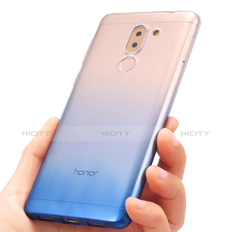 Coque Ultra Fine Transparente Souple Degrade pour Huawei Mate 9 Lite Bleu Plus