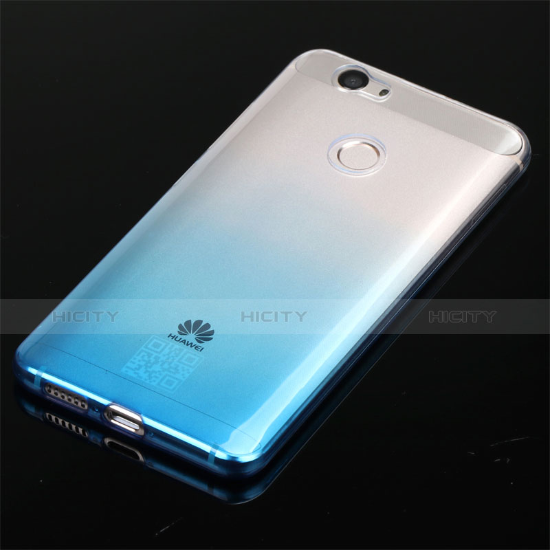 Coque Ultra Fine Transparente Souple Degrade pour Huawei Nova Bleu Plus
