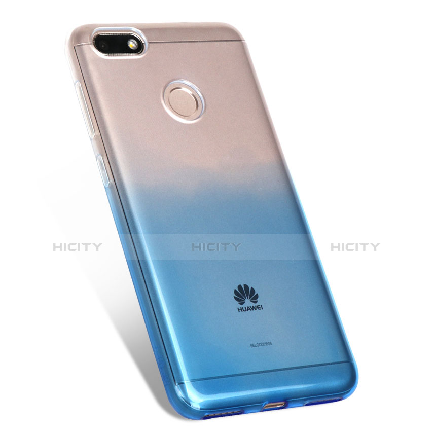 Coque Ultra Fine Transparente Souple Degrade pour Huawei P9 Lite Mini Bleu Plus