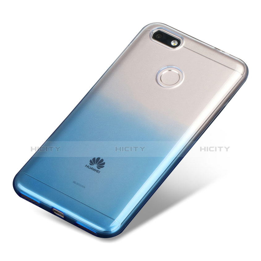 Coque Ultra Fine Transparente Souple Degrade pour Huawei P9 Lite Mini Bleu Plus