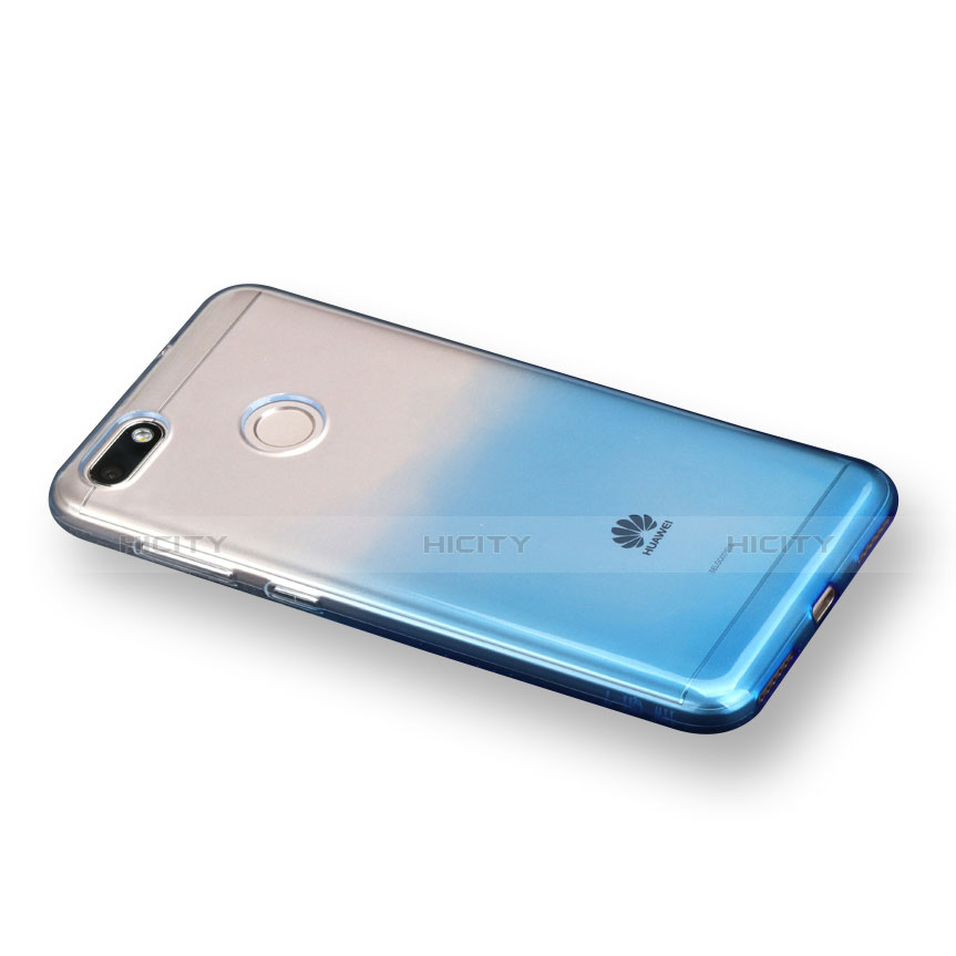 Coque Ultra Fine Transparente Souple Degrade pour Huawei Y6 Pro (2017) Bleu Plus