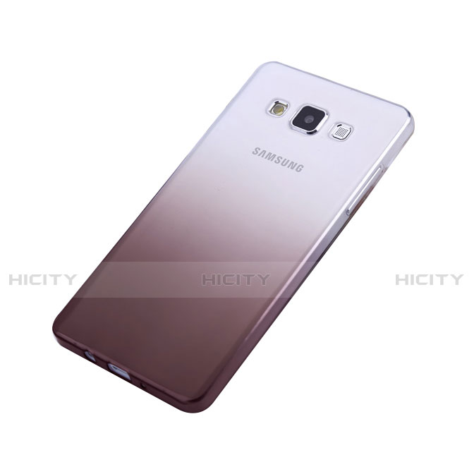Coque Ultra Fine Transparente Souple Degrade pour Samsung Galaxy A5 SM-500F Gris Plus