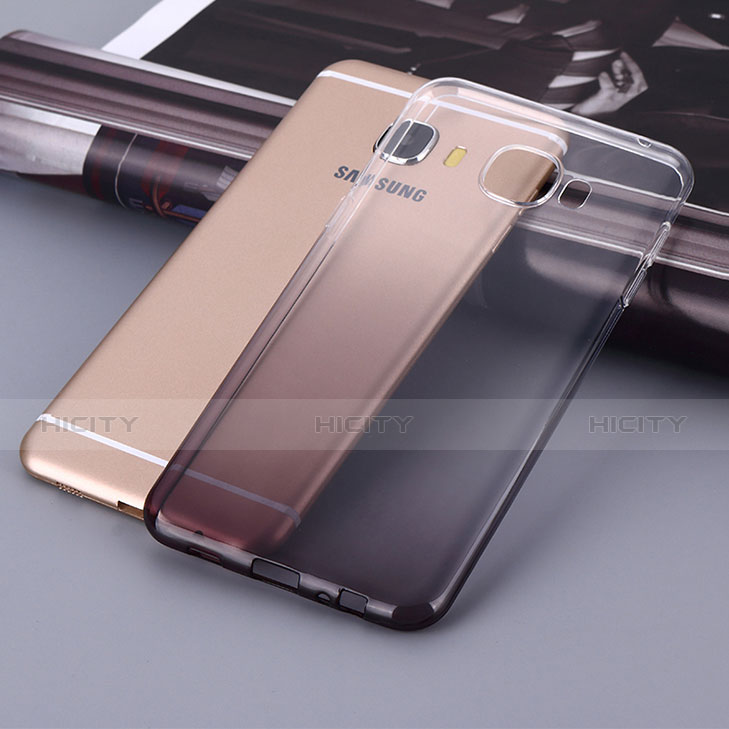 Coque Ultra Fine Transparente Souple Degrade pour Samsung Galaxy C9 Pro C9000 Gris Plus