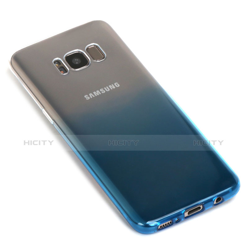 Coque Ultra Fine Transparente Souple Degrade pour Samsung Galaxy S8 Plus Bleu Plus