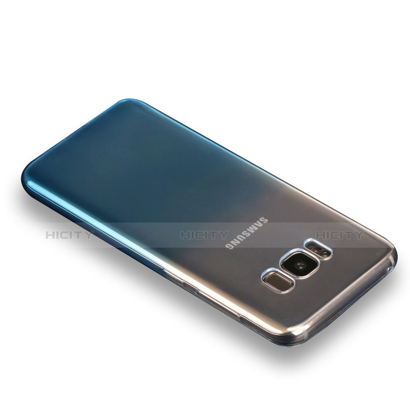 Coque Ultra Fine Transparente Souple Degrade pour Samsung Galaxy S8 Plus Bleu Plus