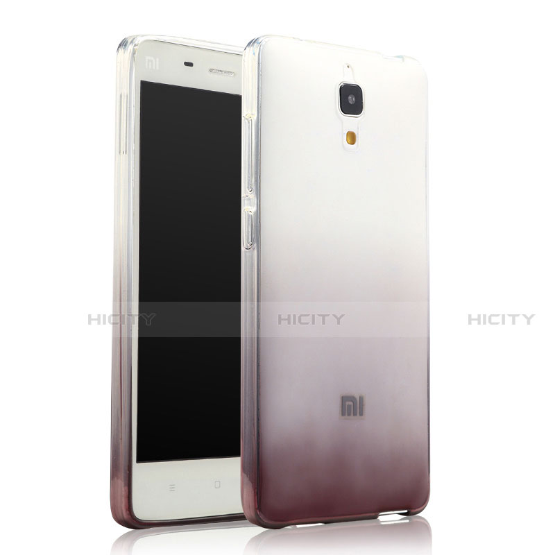 Coque Ultra Fine Transparente Souple Degrade pour Xiaomi Mi 4 LTE Gris Plus