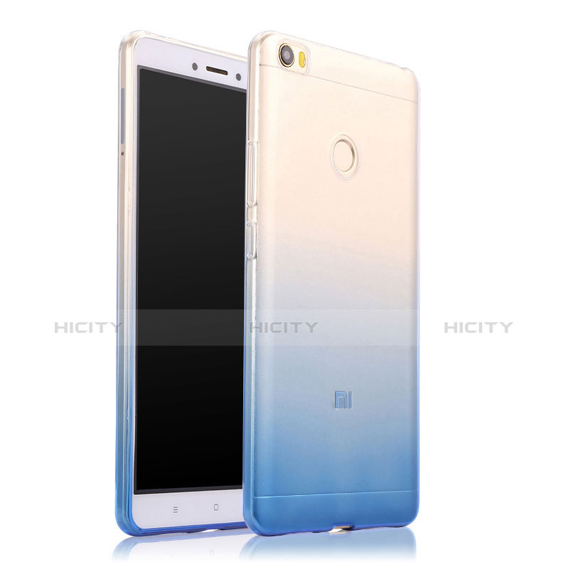 Coque Ultra Fine Transparente Souple Degrade pour Xiaomi Mi Max Bleu Plus
