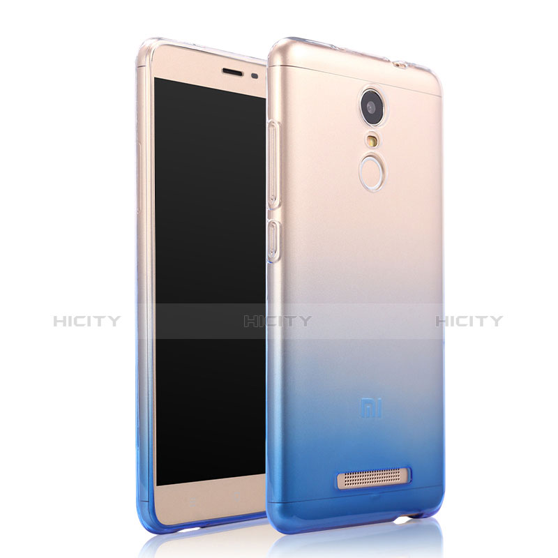 Coque Ultra Fine Transparente Souple Degrade pour Xiaomi Redmi Note 3 Bleu Plus