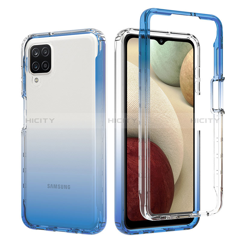 Coque Ultra Fine Transparente Souple Housse Etui 360 Degres Avant et Arriere Degrade JX1 pour Samsung Galaxy A12 Nacho Plus