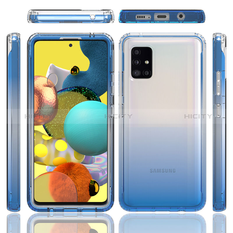 Coque Ultra Fine Transparente Souple Housse Etui 360 Degres Avant et Arriere Degrade JX1 pour Samsung Galaxy A51 4G Plus