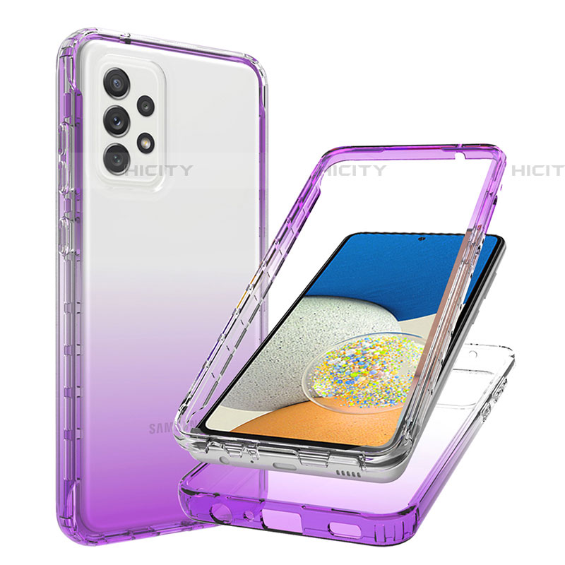 Coque Ultra Fine Transparente Souple Housse Etui 360 Degres Avant et Arriere Degrade JX1 pour Samsung Galaxy A73 5G Plus