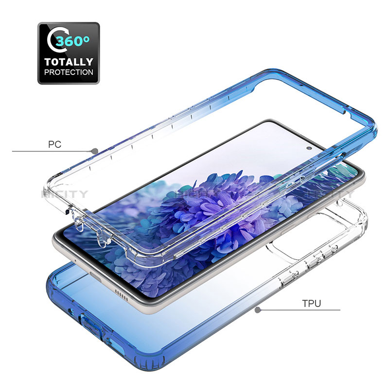 Coque Ultra Fine Transparente Souple Housse Etui 360 Degres Avant et Arriere Degrade JX1 pour Samsung Galaxy S20 Lite 5G Plus