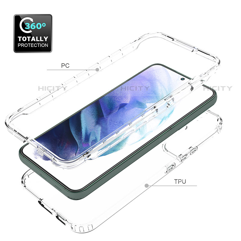 Coque Ultra Fine Transparente Souple Housse Etui 360 Degres Avant et Arriere Degrade M01 pour Samsung Galaxy S21 5G Plus