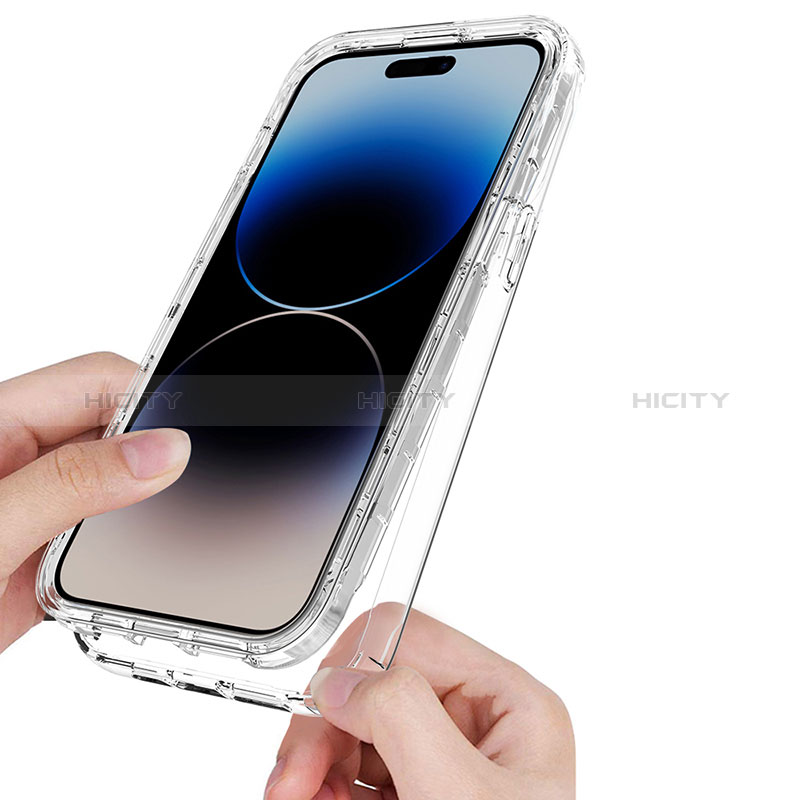 Coque Ultra Fine Transparente Souple Housse Etui 360 Degres Avant et Arriere Degrade pour Apple iPhone 13 Pro Plus