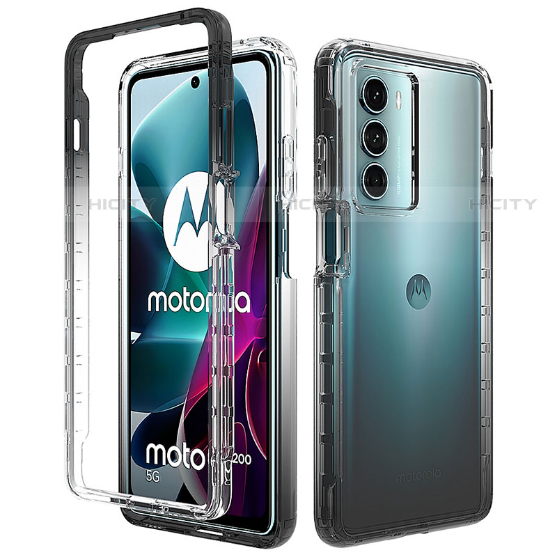 Coque Ultra Fine Transparente Souple Housse Etui 360 Degres Avant et Arriere Degrade pour Motorola Moto Edge S30 5G Plus