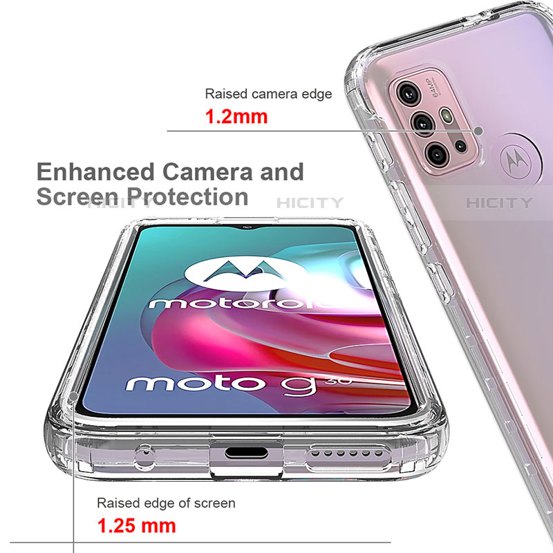 Coque Ultra Fine Transparente Souple Housse Etui 360 Degres Avant et Arriere Degrade pour Motorola Moto G20 Plus