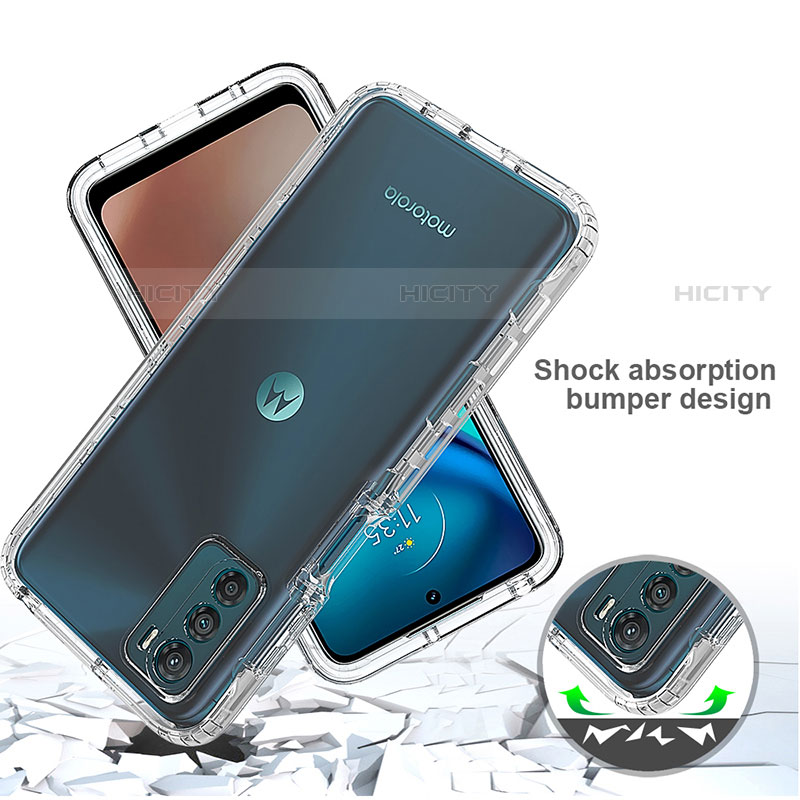 Coque Ultra Fine Transparente Souple Housse Etui 360 Degres Avant et Arriere Degrade pour Motorola Moto G42 Plus