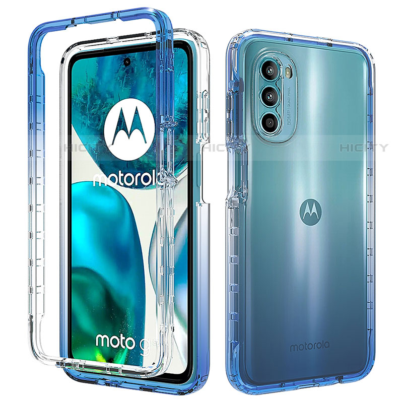 Coque Ultra Fine Transparente Souple Housse Etui 360 Degres Avant et Arriere Degrade pour Motorola MOTO G52 Plus