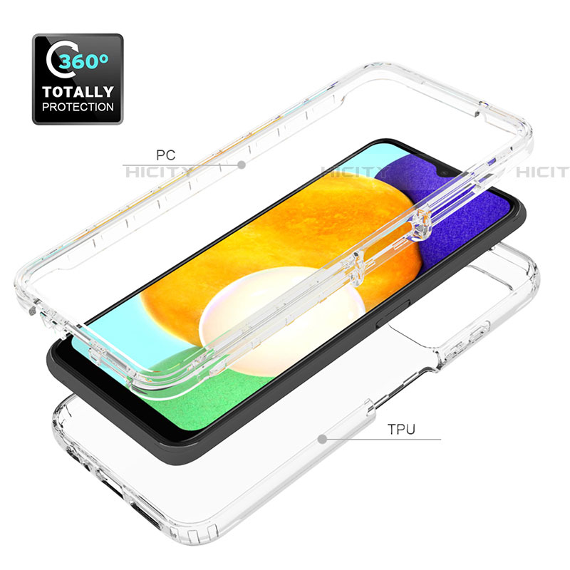 Coque Ultra Fine Transparente Souple Housse Etui 360 Degres Avant et Arriere Degrade pour Samsung Galaxy A03s Plus