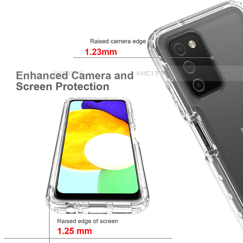 Coque Ultra Fine Transparente Souple Housse Etui 360 Degres Avant et Arriere Degrade pour Samsung Galaxy A03s Plus