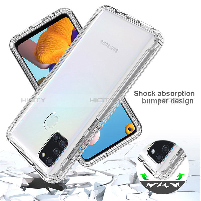 Coque Ultra Fine Transparente Souple Housse Etui 360 Degres Avant et Arriere Degrade pour Samsung Galaxy A21s Plus