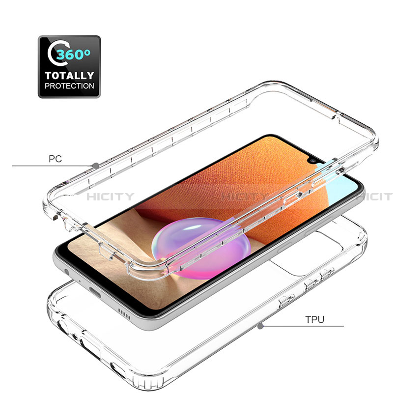 Coque Ultra Fine Transparente Souple Housse Etui 360 Degres Avant et Arriere Degrade pour Samsung Galaxy A32 5G Plus