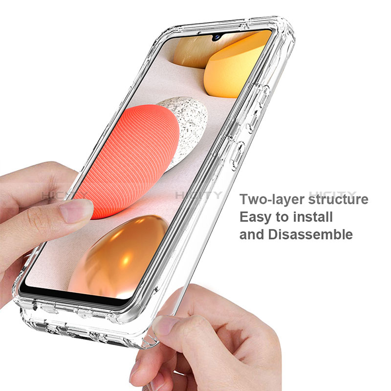 Coque Ultra Fine Transparente Souple Housse Etui 360 Degres Avant et Arriere Degrade pour Samsung Galaxy A42 5G Plus
