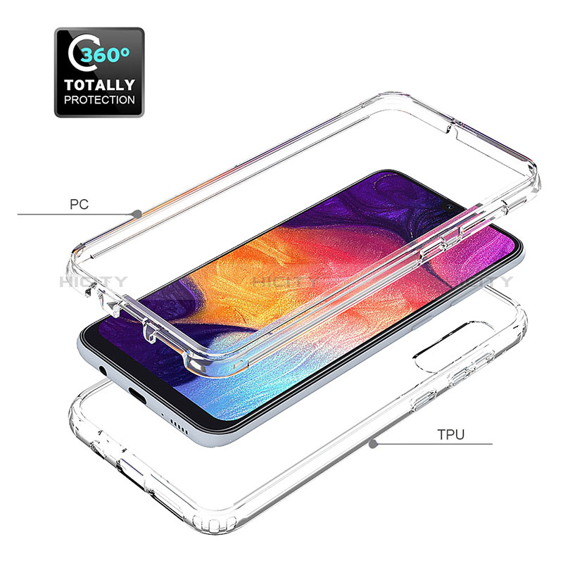 Coque Ultra Fine Transparente Souple Housse Etui 360 Degres Avant et Arriere Degrade pour Samsung Galaxy A50S Plus