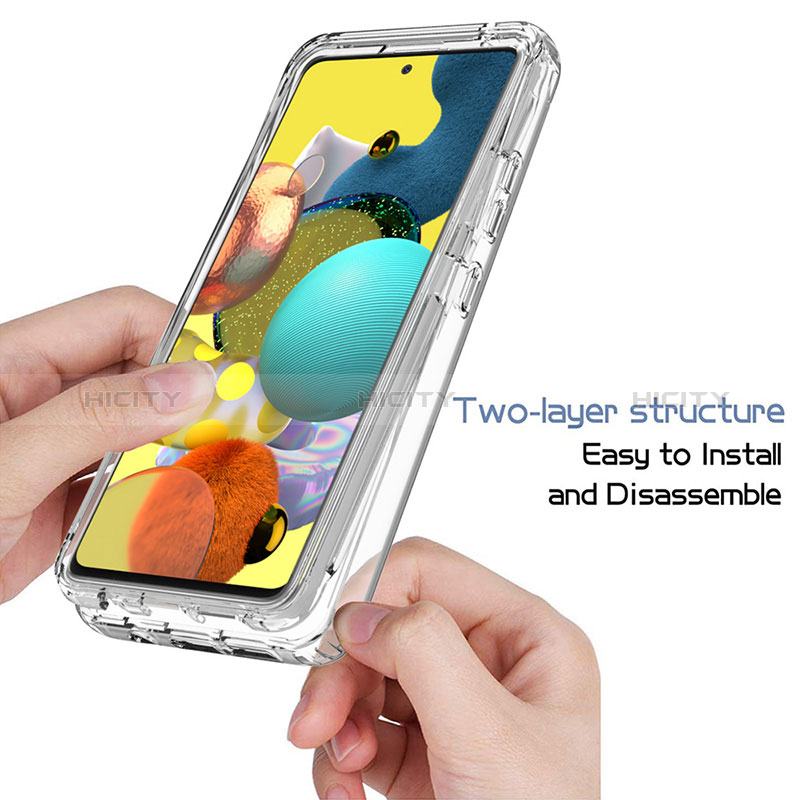Coque Ultra Fine Transparente Souple Housse Etui 360 Degres Avant et Arriere Degrade pour Samsung Galaxy A51 4G Plus