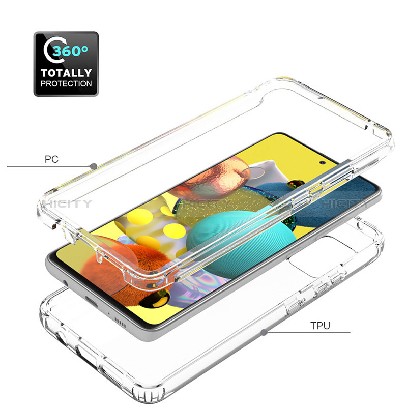 Coque Ultra Fine Transparente Souple Housse Etui 360 Degres Avant et Arriere Degrade pour Samsung Galaxy A51 5G Plus