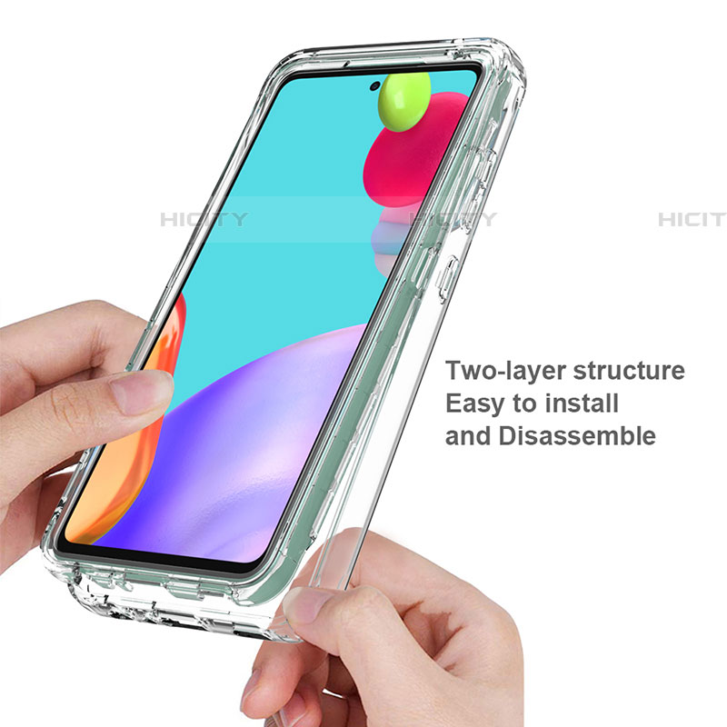 Coque Ultra Fine Transparente Souple Housse Etui 360 Degres Avant et Arriere Degrade pour Samsung Galaxy A52 4G Plus