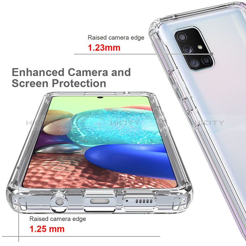 Coque Ultra Fine Transparente Souple Housse Etui 360 Degres Avant et Arriere Degrade pour Samsung Galaxy A71 4G A715 Plus