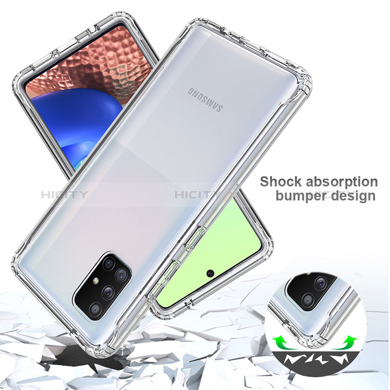 Coque Ultra Fine Transparente Souple Housse Etui 360 Degres Avant et Arriere Degrade pour Samsung Galaxy A71 4G A715 Plus