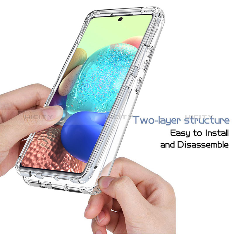 Coque Ultra Fine Transparente Souple Housse Etui 360 Degres Avant et Arriere Degrade pour Samsung Galaxy A71 5G Plus