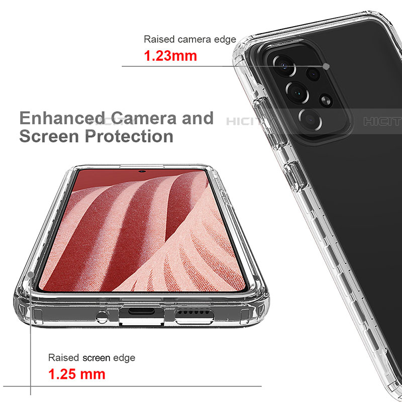 Coque Ultra Fine Transparente Souple Housse Etui 360 Degres Avant et Arriere Degrade pour Samsung Galaxy A73 5G Plus